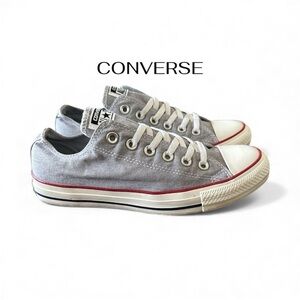 CONVERSE All Star Low Tops | Gray Denim | Women’s 8 Men’s 6